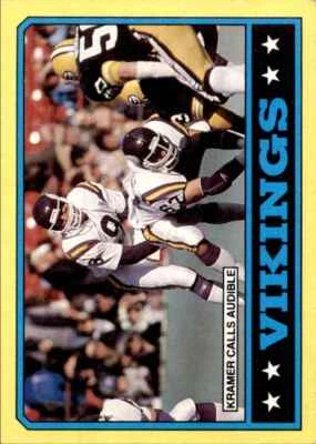 1986 Topps} líderes del equipo de los Vikings Minnesota Vikings #292 Foto 1 de 2