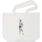 'Muscular Figure in Side Stance' Tote Shopping Bag For Life (BG00077066)