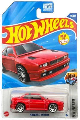 Hot Wheels 2025 HW Metro 4/5 rojo Maserati Shamal nuevo para 2025 Foto 1 de 4