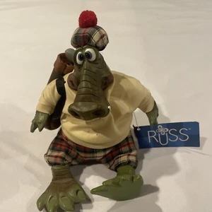 Russ AL. E. GATOR Golfer Bean Bag Figure Shelf Sitter - Picture 1 of 4