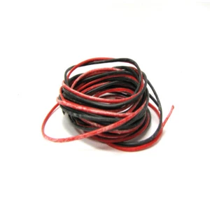 H&R Racing HR504 Super Flexible Silicone Lead Wire 2ft Red/Black 1:24 Slot Car - Picture 1 of 1