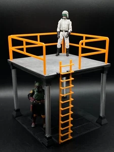 CUSTOM TOWER PLATFORM for 3.75" STAR WARS GI JOE FIGURE DIORAMA DISPLAY - Picture 1 of 3