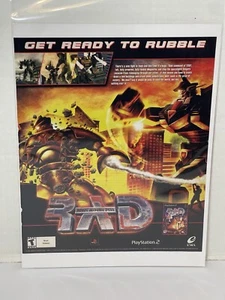RAD: Robot Alchemic Drive PS2 2002 Pubblicità/Poster Stampa Vintage Promo Art Ufficiale - Foto 1 di 5