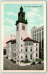 Jacksonville FL~Art Deco Post Office~5:50 on Clocktower~Belfry? & Cupola~1920 PC - Picture 1 of 2