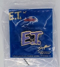NEW! Vintage 1982 E.T. The Extra Terrestrial Logo Pin Star Power Jewelry