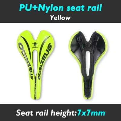 Sillín de fibra de carbono para bicicleta de montaña/carretera cómodo asiento delantero para bicicleta MTB Foto 1 de 4