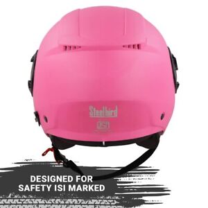 GT Dashing ISI Certified Open Face Helmet with Inner Sun Shield For Men & Women