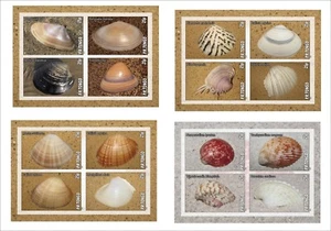 2012 MUSCHELN 4 BLOCKS MNH UNGEZÄHNT MUSCHELN - Bild 1 von 1