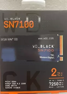WD_BLACK SN7100 NVMe M.2 2280 2TB UP TO 7250MB/s Internal SSD WDS200T4X0 - NEW - Picture 1 of 8