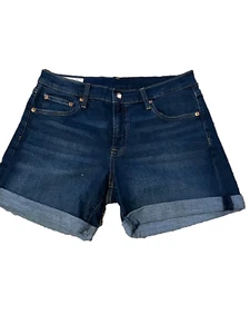 Women's Gap Mid Rise, Cuffed Hem, Stretch, Boyfriend Fit Shorts Size 28/6 NWT - Picture 1 of 2