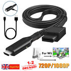 For Wii to HDMI Adapter Converter with USB Cable High Speed Game Conversion Cord