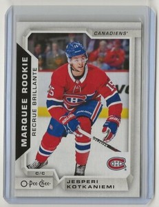 18-19 2018-19 O-Pee-Chee #623 Jesperi Kotkaniemi Marquee Rookie Montreal 