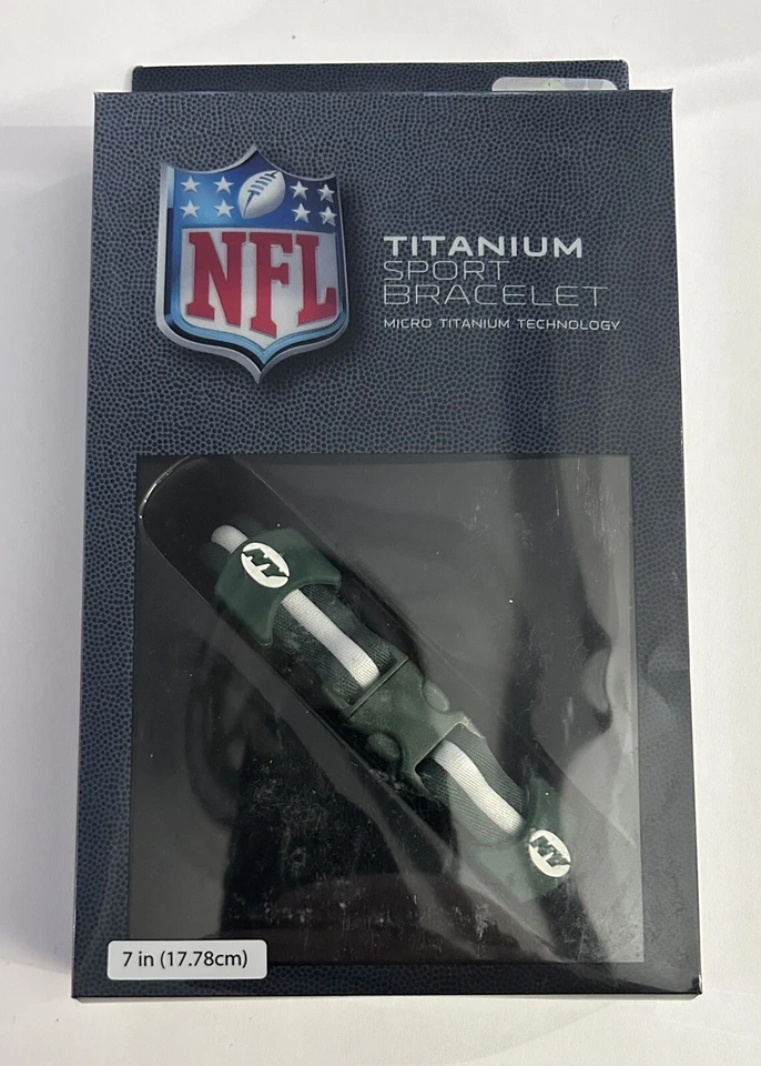Подлинный New York Jets 7 «титановый спортивный браслет орлы крылья - Изображение 1 из 2