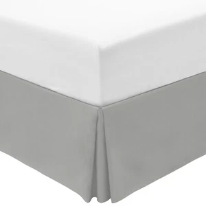 Mellanni Bed Skirt 15-Inch Tailored Drop Pleated Bed Frame and Box Spring Cover - Picture 1 of 51