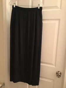 Women’s long black skirt with front slit (size 12) - Picture 1 of 3