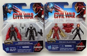 Lot of 4: Marvel Captain America Civil War Mini Figures Falcon War Machine Iron - Picture 1 of 1