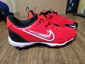 Nike Mike Trout Baseball Red Cleats Size 4.5Y - FB9731-600 - Picture 1 of 8