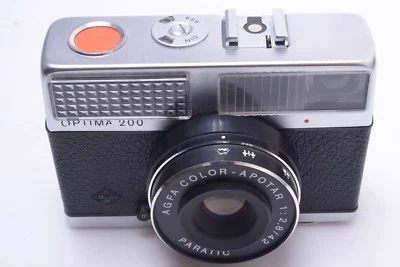 ✅ AGFA OPTIMA 200 SENSOR 35MM 1969* METAL TOP CAMERA 42MM COLOR APOTAR 2.8 LENS - Photo 1/4