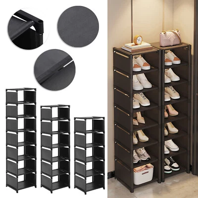6/7/8 Tiers Vertical Shoe Rack Tall Small Narrow Space Saving Shoe Storage - Image 1 of 4