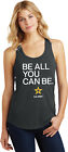 Us Army Be All You Can Be White Print Womens Racerback Tank Top