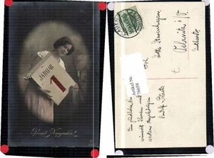 76658,Neujahr Frau 1. Januar Kalender RPH 3026-1 - Bild 1 von 1