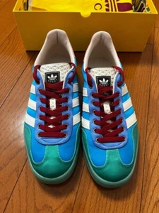 MADE IN ITALY GUCCI x ADIDAS GAZELLE 22SS. Size is 27.5cm SILK material - Picture 1 of 17