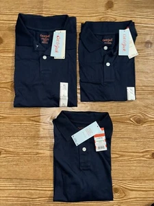LOT OF 3 Cat & Jack Boys Blue Polo School Uniform Size XL 16(2), L (12-14) NWT - Picture 1 of 7