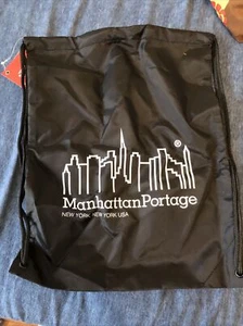 Manhattan Portage Rucksack Kordelzug Sporttasche schwarz NEU selten - Bild 1 von 2