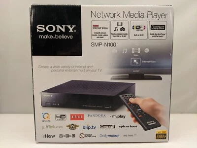 SONY Network Media Player with Built In Wi-Fi | SMP-N100 / SMP-N100/BM | USED - Image 1 of 4