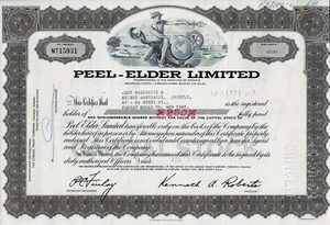 CANADA - Peel - Elder Limited, Ontario, 1969 (250 Shares) - Bild 1 von 2