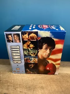 Rocky 1, 2, 3, 4, 5 VHS Tapes Set 20th Anniversary Gift Set & TITANIC (C) - Picture 1 of 2
