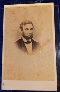 Seltenes antikes Frederick DeBourg Richards CDV Foto von Abraham Lincoln - Bild 1 von 5