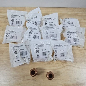 Lote de 13 accesorios de tubería adaptador macho cobre 1/2" C x 3/8" - Imagen 1 de 4