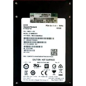 HP 869253-001 400GB Mixed Use SFF 2.5in U.2 PCIe 3.0 NVMe SSD - Picture 1 of 1