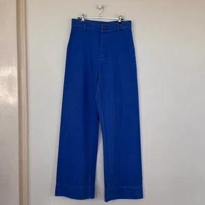 Thrills Belle Jeans – Size 12 – Bright Blue – Wide Leg – 100% Cotton - Picture 1 of 8