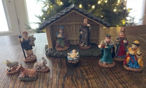 Vintage 1996 Lemax Krippe Set 11-teilig Village Collection Christmas Holiday - Bild 1 von 7