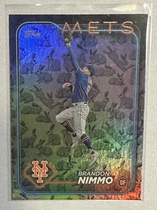 2024 Brandon Nimmo Rabbits Parallel Topps Baseball Series 1[#59][NY Mets] - Picture 1 of 2