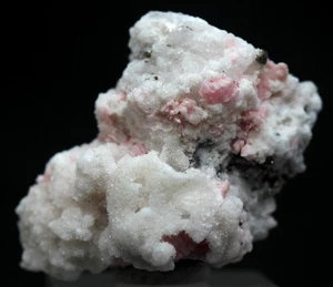 RHODOCHROSITE QUARTZ Crystal Cluster Mineral Specimen SUNNYSIDE MINE COLORADO - Picture 1 of 4