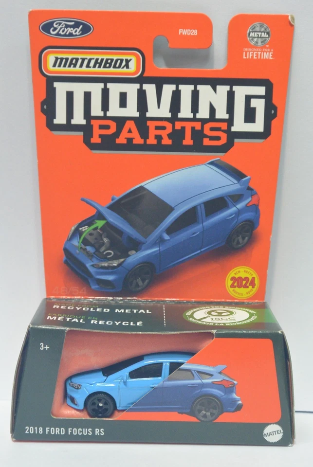 2024 Matchbox Moving Parts car 2018 Ford Focus RS - Image 1 of 1