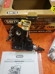 Saito Engine - Saito FA-72 GK - FA 72 Golden Knight  four stroke RC Motor  - NIB - Picture 1 of 17