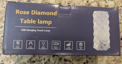 Rose Diamond台灯USB充电触摸控制 — 第 1/4 张图片