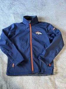 Giacca Nike On Field Denver Broncos Sideline Full Zip Large Blu Soft Shell nuova - Foto 1 di 7