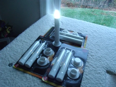 Christmas/Emergency LUMINESSENCE LED FLAMELESS  CANDLES 3 PACKS of  2 EACH - Image 1 of 4