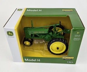 Trattore anteriore stretto ERTL John Deere modello H scala 1/16 pressofuso replica PKGDSTR - Foto 1 di 12