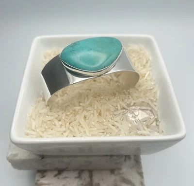 Jay King DTR Mine Finds 925 Turquoise Cuff Bracelet, 3.25” Opening - Image 1 of 3