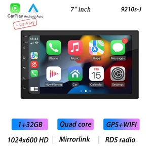 Radio Coche 4 Núcleos 2 Din Android Auto Carplay Android 13 GPS Audio Coche 7"/9"/10" WIF - Imagen 1 de 21