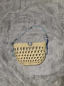 Hazel Village Florence Bat Woven Basket Satchel Retired 1st Release Edition - Bild 1 von 2