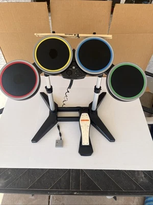 Rock Band Playstation Drums -Tested works, Wireless  W/ Dongle/Pedal & Sticks  - Image 1 of 4
