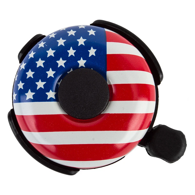 Sunlite 53mm Alloy Ringer Bell Bell Sunlt 53mm Aly Ringer Usa Flag - Image 1 of 1