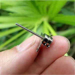 Micro 6mm 2-phase 4-wire Stepper Motor 17mm Long Linear Lead Screw Shaft Rod DIY - Picture 1 of 9